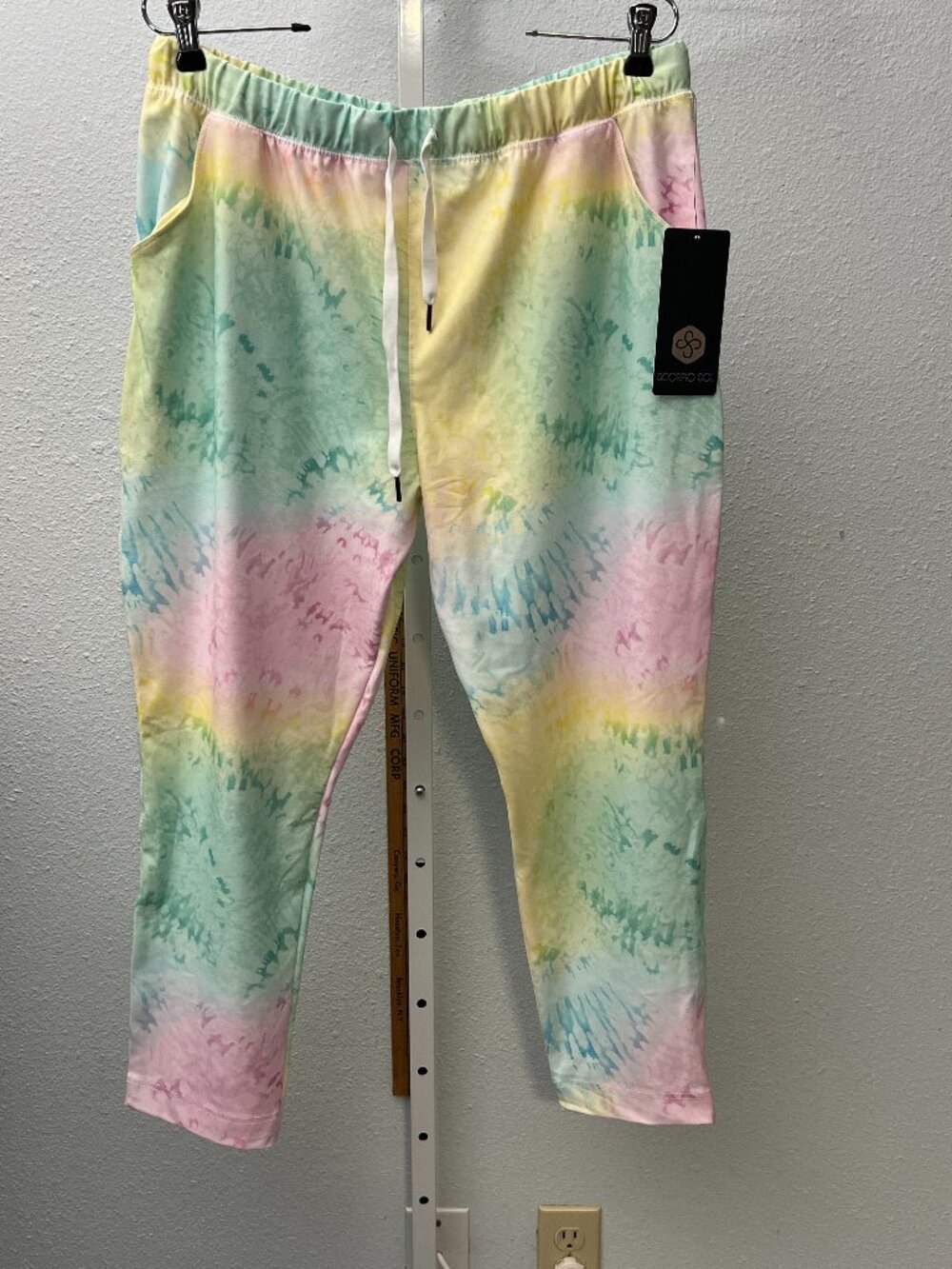 NWT Scorpio Sol Spring Colors Tie Dye Joggers SZ XL